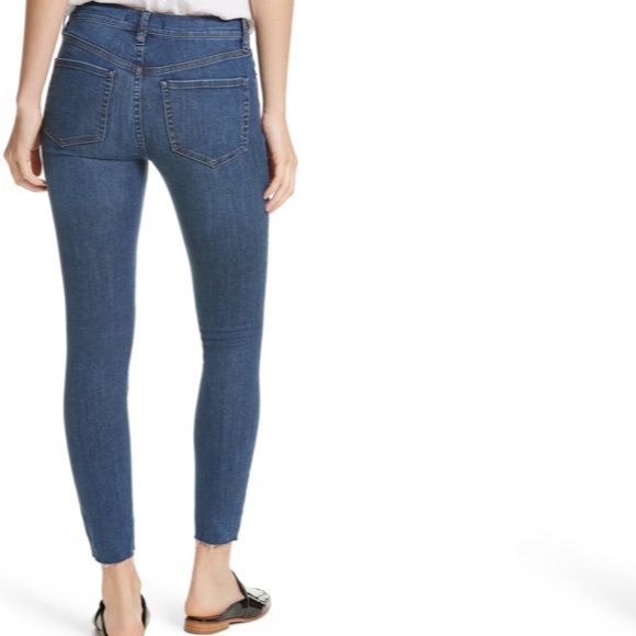 Free People Destroyed Reagan Crop Jeans - Picture 6 of 8